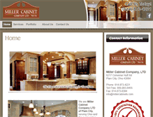 Tablet Screenshot of millercabinet.com